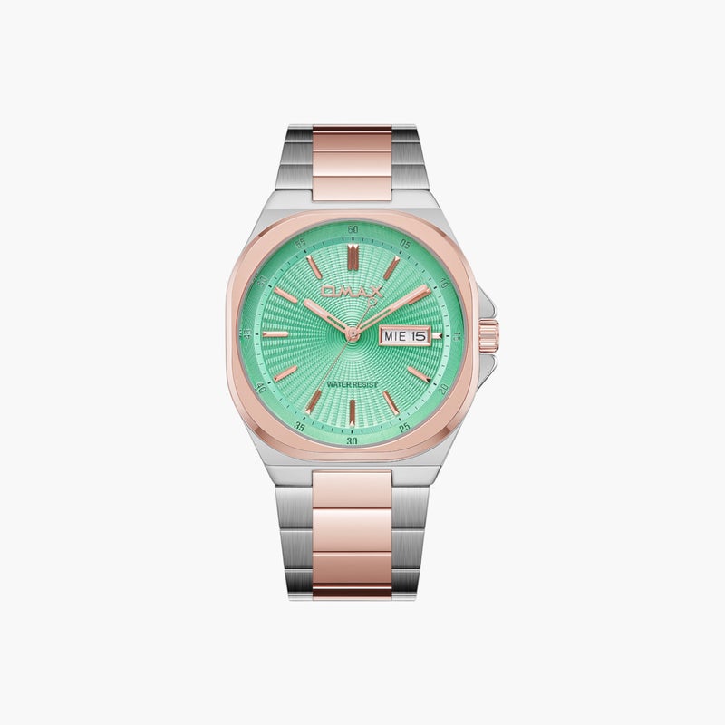 OMAX Two-Tone Analog Watch for Men - Image 1